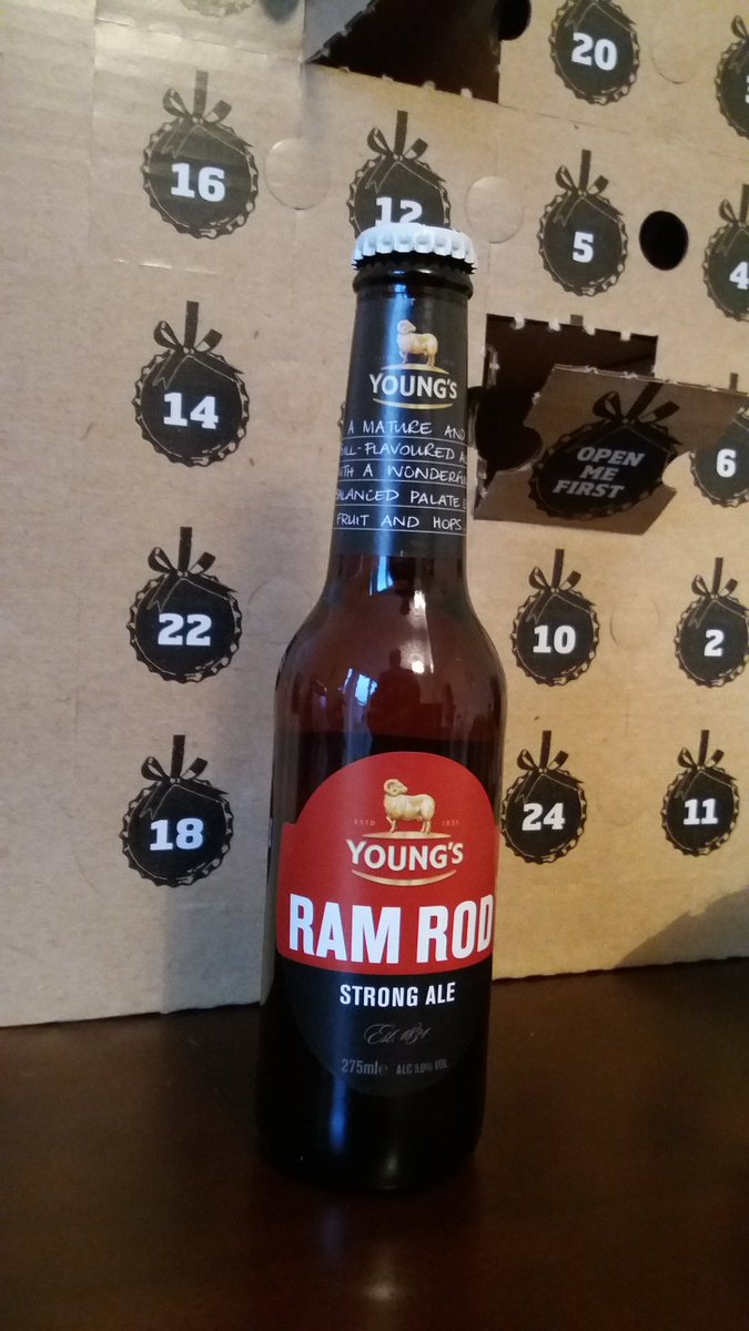 john_bartrop's tweet photo. December 1st, and day 1 of #BeerAdventCalendar first one out is Ram Rod. 🍻 #24daysofbeer https://t.co/RMVraP4GBY