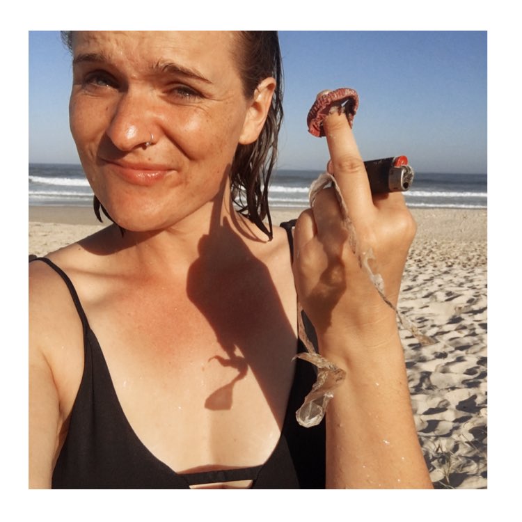 Amazing afternoon at the beach walking, swimming and picking up other people’s trash (I actually love doing it... flipping the bird is just because even though I love doing it the ocean would probably be heaps stoked if I didn’t have to). #Take3forthesea @Take3fortheSea