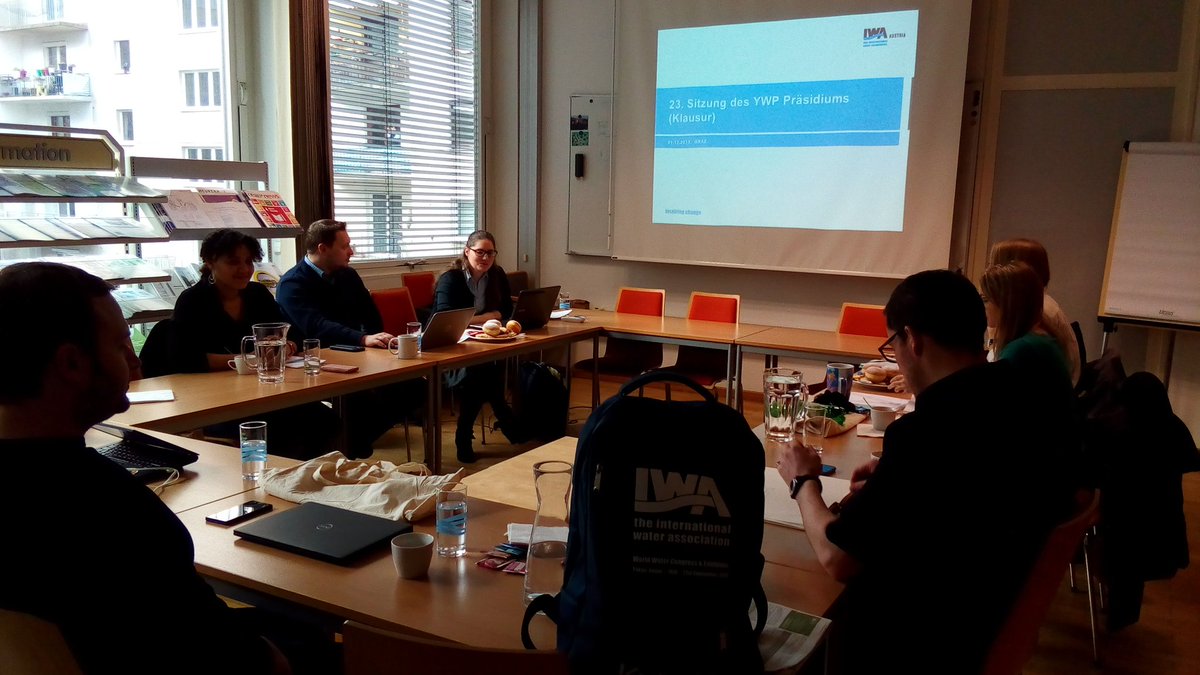 IWA-YWP goes Graz, Styria. Hand over from the outgoing YWP Board to the incoming YWP Board during the two days Meeting. <a href="/IWAHQ/">International Water Association</a> <a href="/iwaywp/">IWA YWP</a>