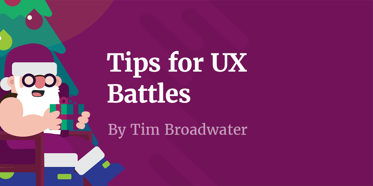 merryuxmas's tweet photo. Everybody loves games for Christmas - how about this awesome game walkthrough from @uxbear "Tips for UX Battles: A Game Walkthrough"
https://t.co/ekPcKDAro7 https://t.co/dW0okSQUUC