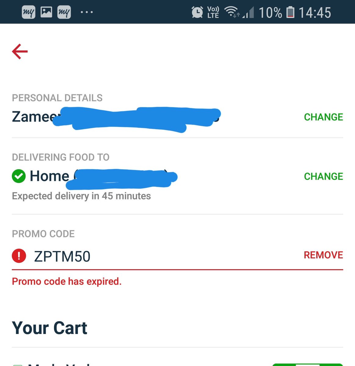 zomato new promo code today