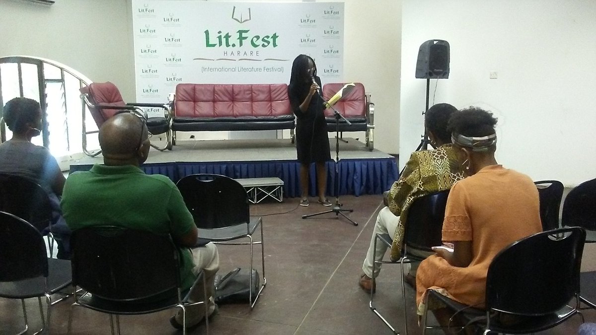 litfestharare's tweet photo. Last day of #LitFest2018 opening with #Poetry performances. First on the line-up: FlowChyld https://t.co/IPPoPY26UA