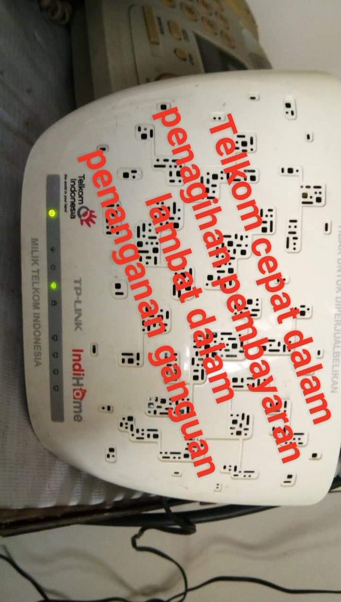 suliadi_1988's tweet photo. @TelkomCare ayo kapan internet sya diperbaiki..jangan segera idupayak..segera ditangani tapi sdh sebulan tpi tetap tidak ada tindakan... Giliran bayar..tidak ada kata telat..tpi giliran perbaikan lambat g mw tw.. https://t.co/NxnWVW6yqx