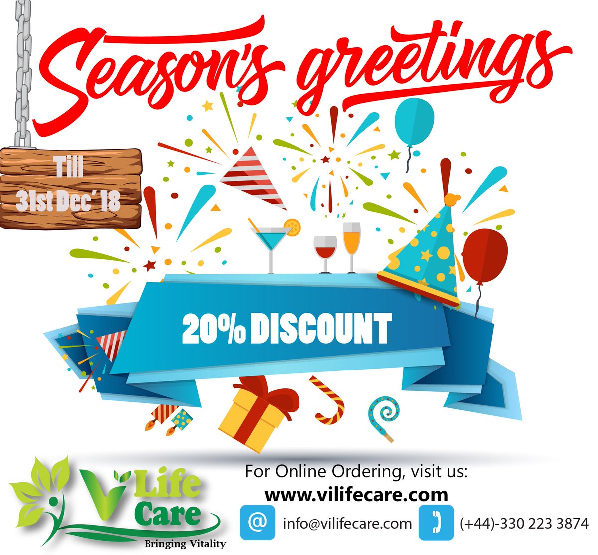 ViLifeCare's tweet photo. Enjoy Holidays, Enjoy Discounts on all range of @VilifeCare ... https://t.co/SF3N6JzM4h