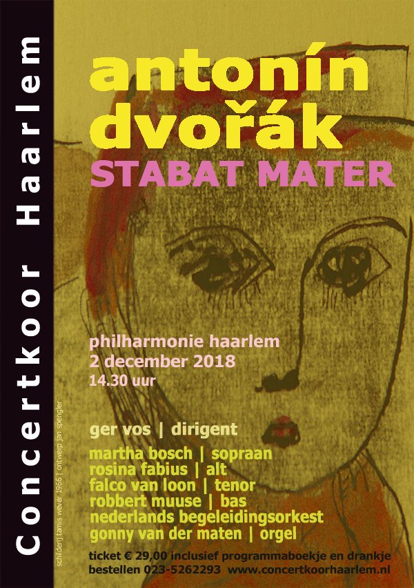 Laatste kans! Morgen 2 dec 14:30u Stabat Mater van Dvorak door <a href="/CKHaarlem/">Concertkoor Haarlem</a> olv. <a href="/GerVos/">Ger Vos</a> in <a href="/theater_haarlem/">Stadsschouwburg & Philharmonie Haarlem</a>