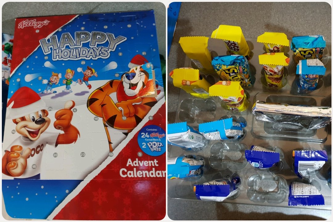 LisaCra23270657's tweet image. Day 1 of the @KelloggsUK advent left my 4 year old in tears! Nothing in window 1 and when I opened it up to fix it thinking it had fallen out there were 3 missing!! #qualityfail