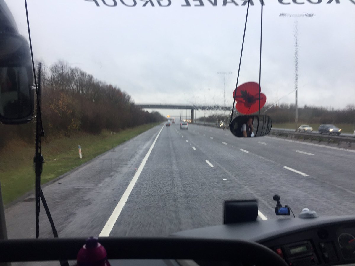 SusanneBYU's tweet photo. Taking in the sights of the A1 with 45 @CMSDistribution #Castleford warehouse colleagues heading to our 30th birthday event.  #LifeatCMS #30YearsOfConnecting.  Who said it was “grim up North”? It was dry when we left!!  🌧💧💦 https://t.co/5CJYBAviTN