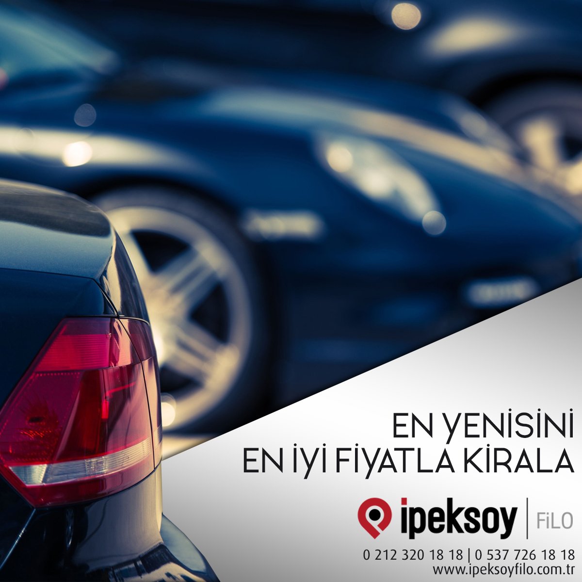 İpeksoy Filo ile en yenisini, en iyi fiyatla kiralayın.  Mutlu hafta sonları!
0 212 320 18 18 | 0 537 726 18 18
ipeksoyfilo.com.tr

#ipeksoyfilo #rentacar #arabakiralama #kiralıkaraç #istanbulkiralıkaraç #haftasonu #kampanyalıfiyatlar #araçfilosu #istanbul #bizitakipedin