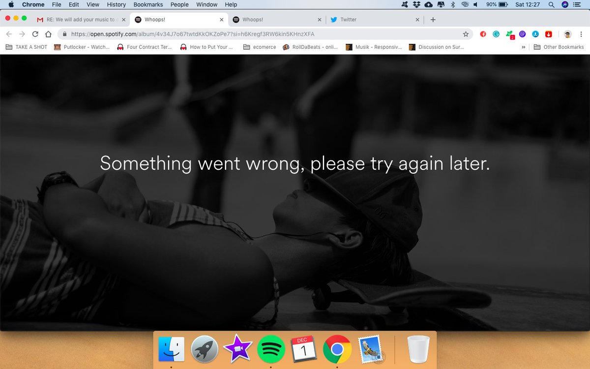SwipeAndFuck's tweet photo. @Spotify website is not working for me. https://t.co/gYgLObz4Vd