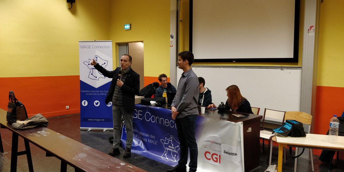 L'événement le plus attendu de l'hiver est là! #WinterCo2018 a commencé par le discours du directeur Jean-François PRADAT-PEYRE de la #MIAGE de Nanterre. <a href="/EDENMiage/">BDE MIAGE Nanterre</a>