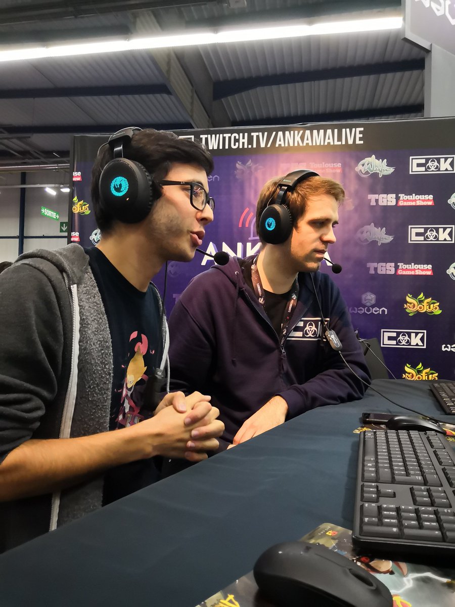 Le tournoi @WavenFR est lancé !
Retrouvez <a href="/CollinsKosuke/">Collins & Kosuke</a> en direct du stand #Ankama au @TGSTOULOUSE ou directement sur la chaîne AnkamaLive ✌️
➡️ Twitch.tv/ankamalive