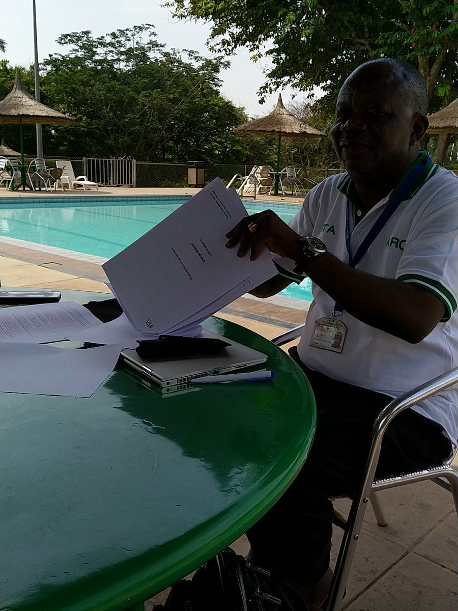 Dr Manyong relaxing at the swimming pool <a href="/jamesplegg/">James Legg</a>  <a href="/GMahuku/">George Mahuku</a>