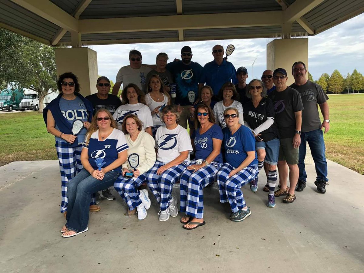 #GoBolts <a href="/TBLightning/">Tampa Bay Lightning</a> Amalie group on the way to Sunrise to watch our boys <3