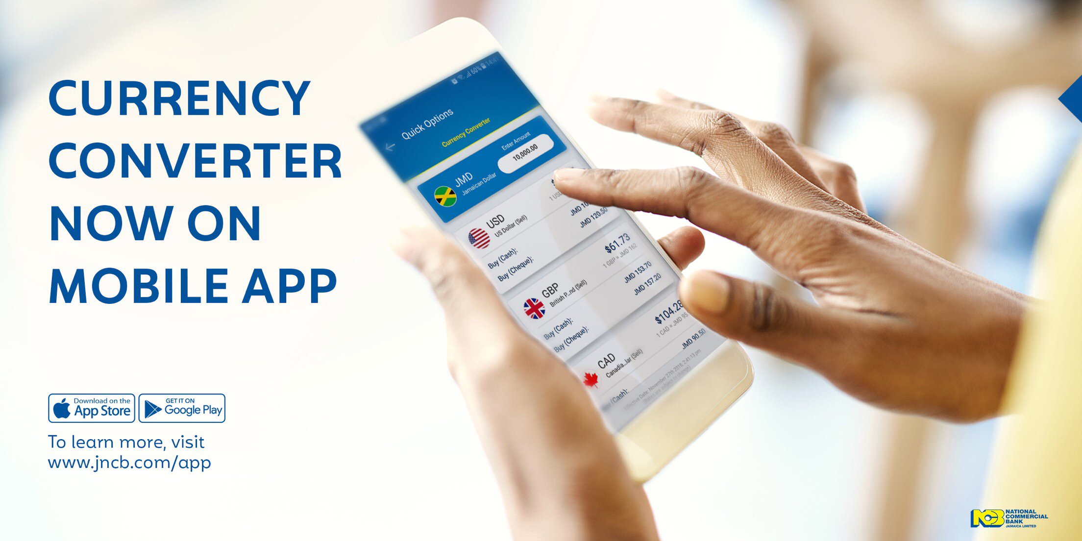 NCB Jamaica on X: We've introduced a new feature to our mobile app: the  Currency Converter! It's super easy to find! You don't even need to sign in  to utilise it. Our