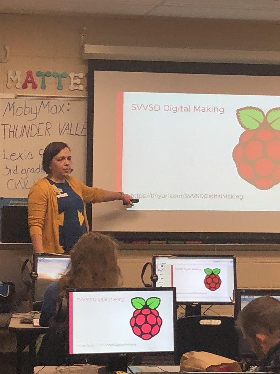 BonniePalmer42's tweet photo. Here we go!! Digital Making on a Saturday at Thundervalley K-8 with Karen Hoppis and Rod Anadon! Get your Pi on people!! #StVrainStorm sponsored by #svvsdcsed #googlecsedu #piacademy https://t.co/JnnLecXOta
