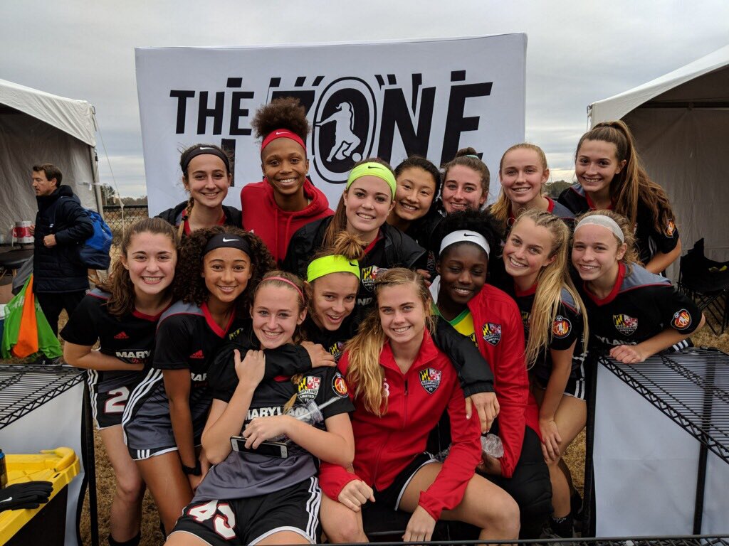 .<a href="/MDUnitedFCGirls/">Maryland United Girls</a> know what The Zone is all about.  Stop by to Recover 🧘🏻‍♀️, Recharge 📲 and Lounge. #Sisterhood #ECNLSC #NoCeiling