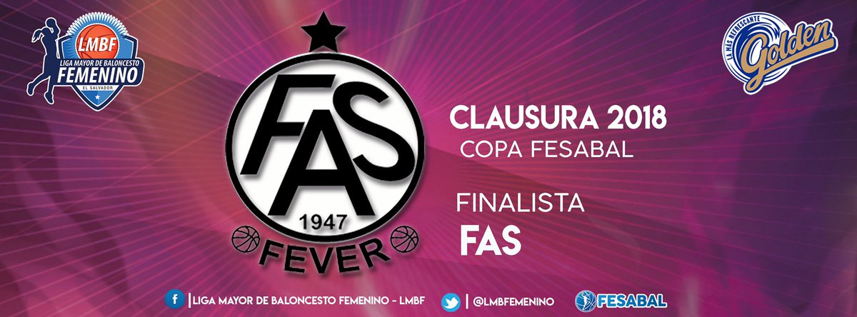 LMBF_ELSALVADOR's tweet photo. |#CL2018|

🏆#CopaGolden 🏀

¡FAS  avanza a 🏆#FinalesLMBF ✨🌸! https://t.co/lA8cSqaOgi