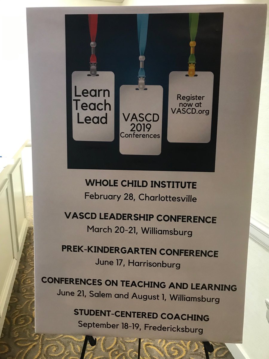 juliette_myers's tweet photo. VASCD annual conference attendees don’t forget about our sessions throughout the year - you will love them just as much - promise! 😊 ⁦@VASCD⁩ #VASCD18 ⁦@MsRobinHoff⁩ ⁦@smith2dw⁩ ⁦⁦⁦@ThomasTaylorEdD⁩ ⁦@cucps_supt⁩ ⁦@haseibert⁩ https://t.co/Q62KNfX2Jy