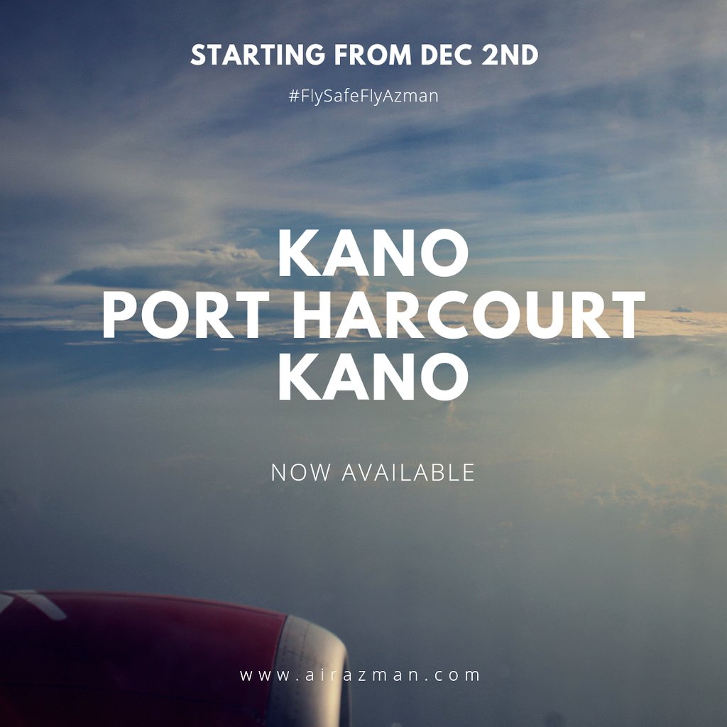 AzmanAir's tweet photo. Kano - Lagos ✅
Kano - Abuja ✅
Kano - Gombe✅
Kano - Port Harcourt✅
Kano - Can you Guess ??

Book ahead now on https://t.co/QVwapWYK3Q

#KanoToTheWorld
#FlySafeFlyAzman 
#SmileWithAzmanAir https://t.co/T7THkAq01q