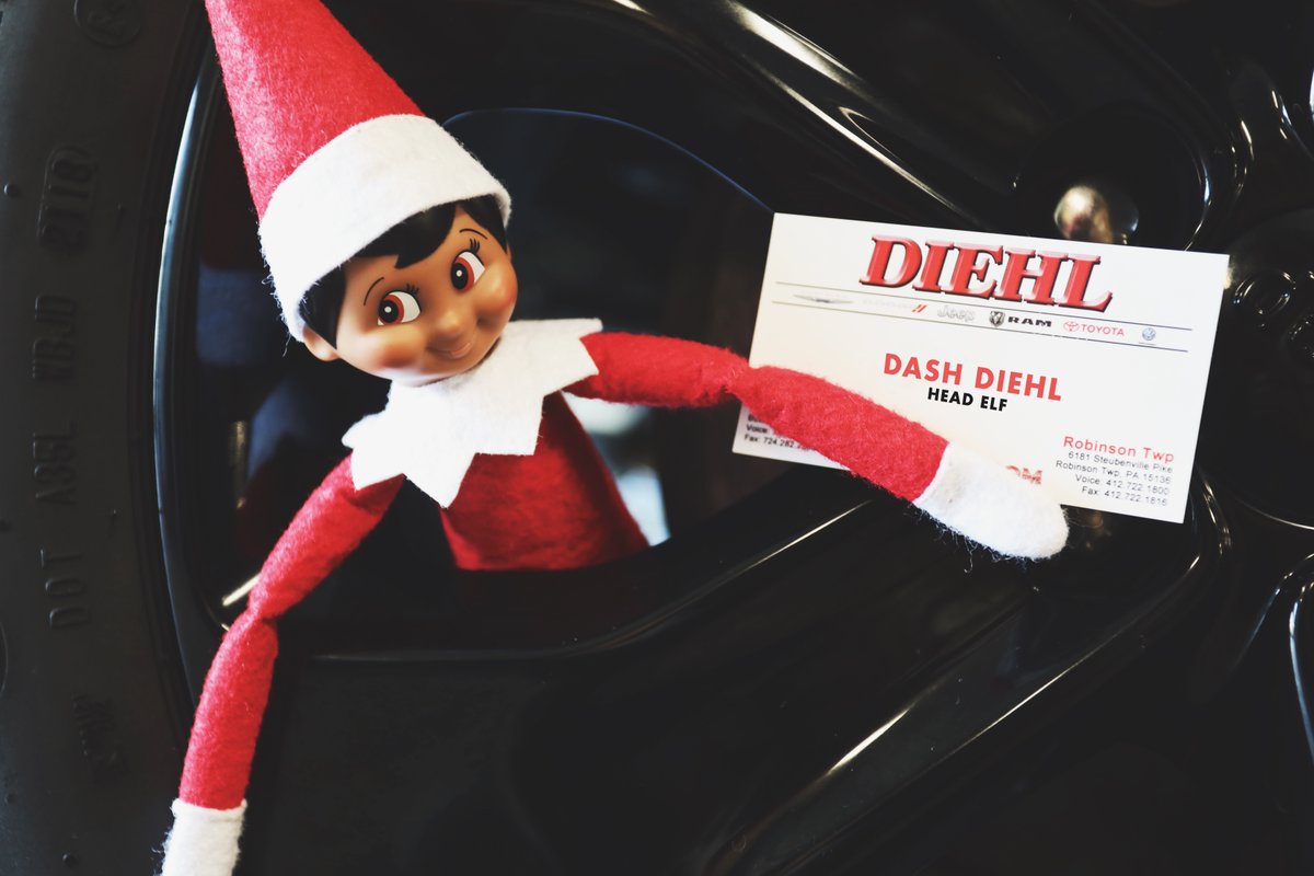 Meet Dash - head elf at Diehl Auto! 

Follow along all month long to see what adventures Dash gets into. Will he pull a prank on your favorite sales associate? Will he try his hand at an oil change? Stay tuned to find out.

#DashDiehl