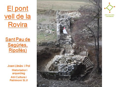 AtriCultura's tweet photo. Ahir vam participar amb una comunicació al VI Congrés d'Arqueologia i Moderna de Catalunya #ACRAM (Lleida), presentant els resultats de l'excavació  arqueològica al Pont Vell de la Rovira (Sant Pau de Segúries, Ripollès). https://t.co/cvqUVaoCS8