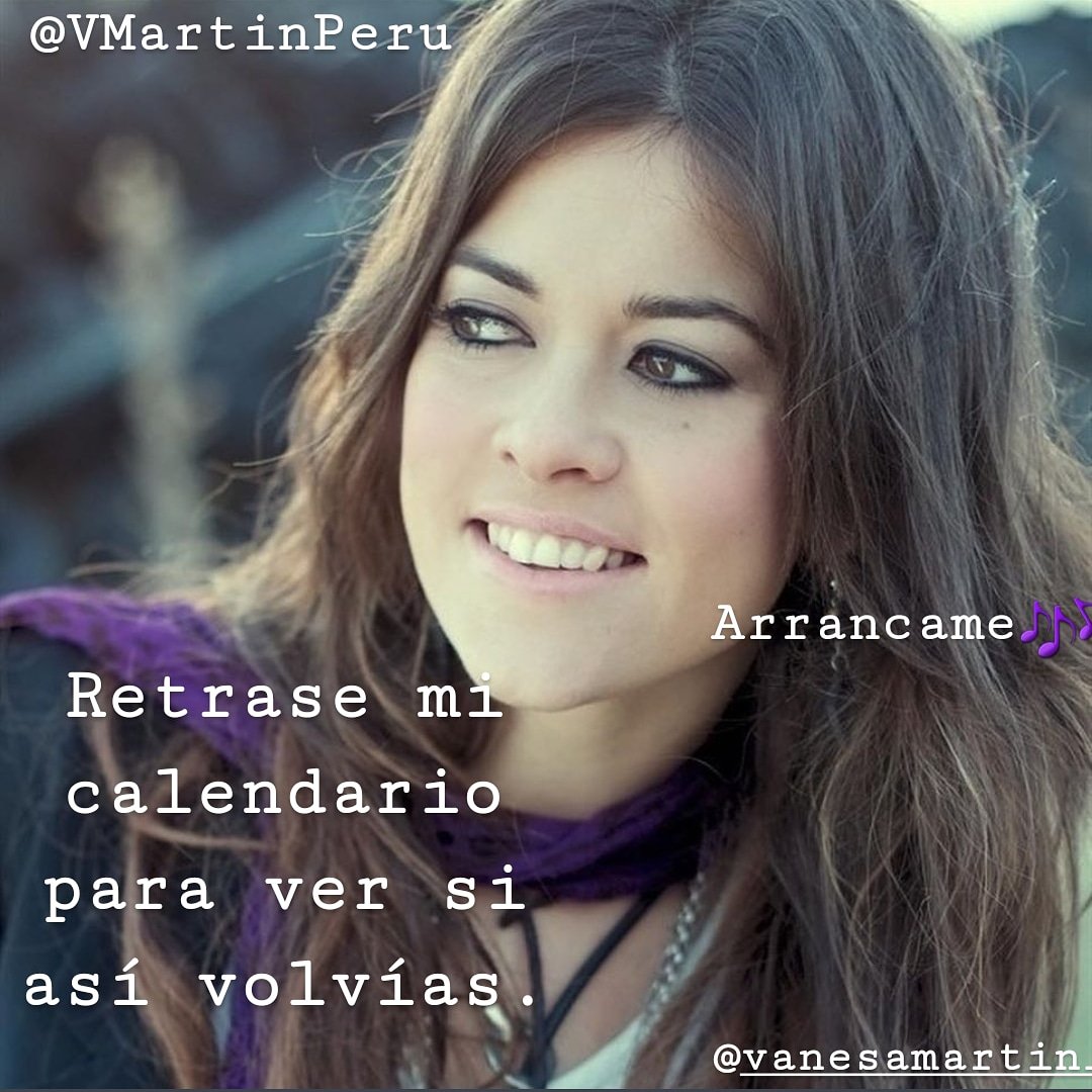 VMartinPeru's tweet photo. ... Arráncame, la piel a tiras porque sé,
Pasaste por mi lado y no te supe, no te supe ver
Arráncame y enrrédate conmigo, y rómpeme el vestido... 🎶🎶🎶
Feliz sábado, tropa. @vanesamartin_ https://t.co/0apn7RyslP