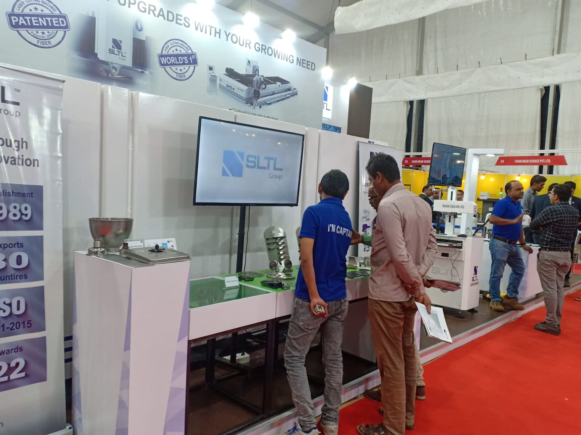 SLTLGroup's tweet photo. #SLTLGroup received an overwhelming support at Rajkot Machnie Tools Show 2018.
At the show we were glad to connect with business enthusiasts and industry leaders.
#LaserExperts #RajkotMachineTools #Exhibition #Expo #Tradeshow #Sheetmetal #Lasersystems #Rajkot https://t.co/lZR1zWnvuv