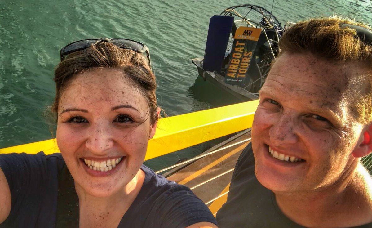 Starting 2 weeks holidays with a boat cruise.... speeding across the Harbour and through the mud with Darwin Airboat Tours, great impromptu date night!  #makingmemories