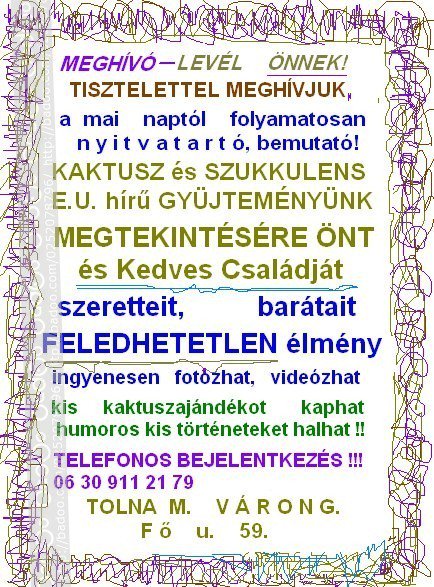 MakraHegyi's tweet photo. ..NAME:.MAKRA--HEGYI ATILLA ANTAL .... NYUGALMAZOTT KERTÉSZMÉRNÖK,  A GYÜJTEMÉNY   65 ÉVE ERZSÉBET ASSZONNYAL  GONDOZÓJA ..  MINDEN SEGITSÉG  HÁLÁSAN  KÖSZÖNVE  ....ADRESS: 7214. HUNGARY VÁRONG ..POST .. https://t.co/RuMz05eyuz