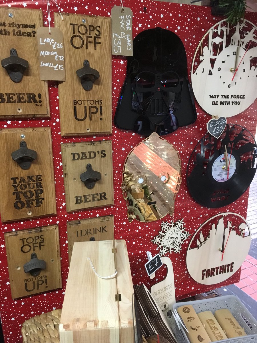 umfdesign's tweet photo. Lots of new products available from uMF in the @lovembro Festive Huts for the next three days! Just outside New Look on Linthorpe Road🎅 #middlesbrough #christmasmarkets https://t.co/3nL062v0bL