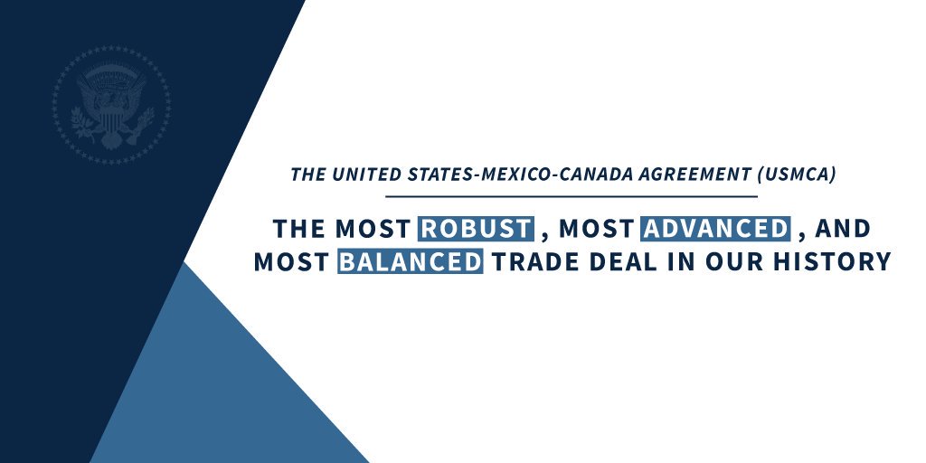 BestHours's tweet image. The United States Signs a Stronger Trade Agreement with Mexico and Canada 
turboagram.com/6paI