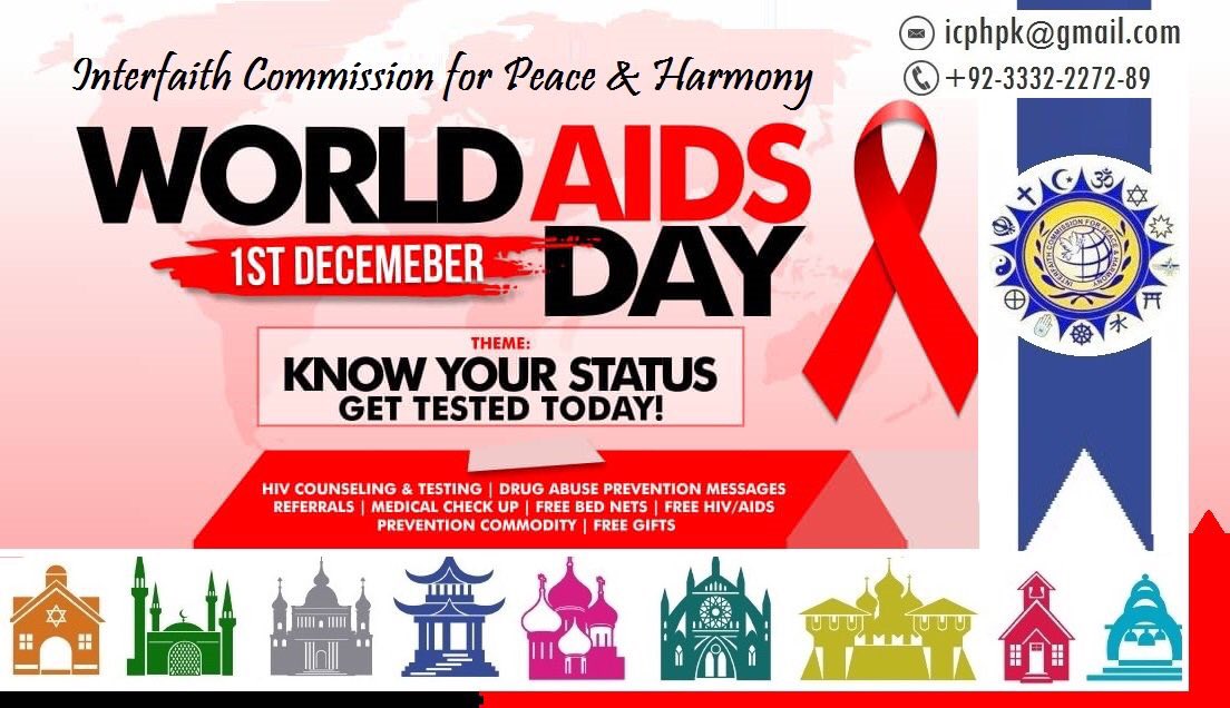 ICPHPakistan's tweet photo. #ICPH Chief #Global #AmbassadorOfPeace @allamaahsan #WorldAIDSDay says #HIV #KnowYourStatus #PreventTestTreat #WAD2018 #NACP #UNAIDS #WHO #UNICEF #UNODC #UN #Interfaith #allamaAhsan #UNHCR #GetTested #HealthyLifeIsPossible #NeverLoseHope @MichelSidibe @Oikoumene @NeilBuhne @UN https://t.co/Y2Et3MsXCl