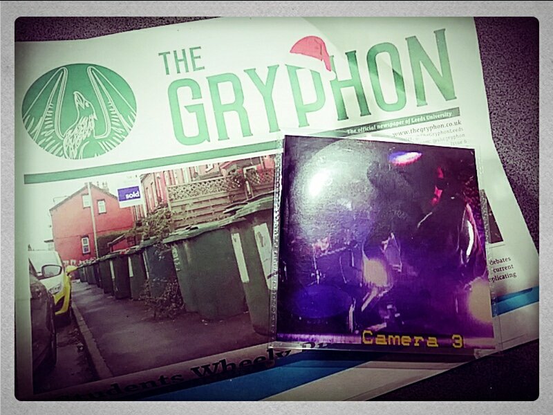 Camera313's tweet photo. Hidden inside 10 copies of @TheGryphonLeeds @ITM_TheGryphon you will find the #camera3 cd - Hashtag #camera3 if you find one #Music #cd #Leedsmusic #leeds #hidden #free #gift #leedschristmas #SOUNDSGOOD #Dance #Weekend #soundwave #frenchconnection #Camera3 @LeedsUniLLC https://t.co/l5bKk80kCZ