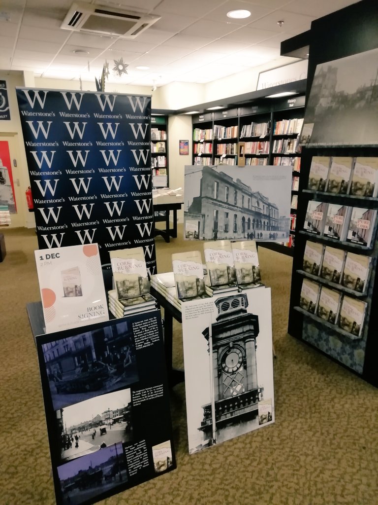 WaterstonesCrk's tweet photo. Come get your signed copy of Cork Burning with @purecork from 2pm today #corkburning @IrishPublisher https://t.co/6HEsIyAt6d