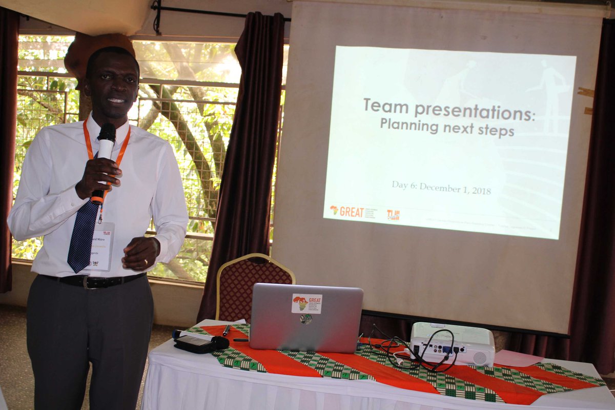 MakCAES's tweet image. PICTORIAL: Live pictures from the #GREATTLIIICourse @MakCAES presentations on gender responsive #research.