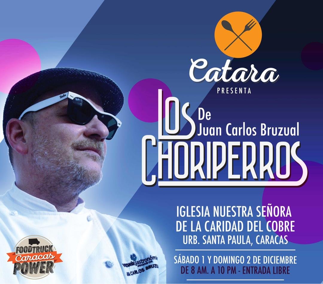 Los panas de @cataragastrobus nos invitaron a preparar nuestros Choriperros en su camión. El propio <a href="/PANA_dero/">Juan Carlos Bruzual</a> de Venezuela, preparará Los Choriperros de ají dulce.
Este fin estaremos en Santa Paula, en el estacionaniento de la iglesia Nuestra Señora de la Caridad del Cobre.