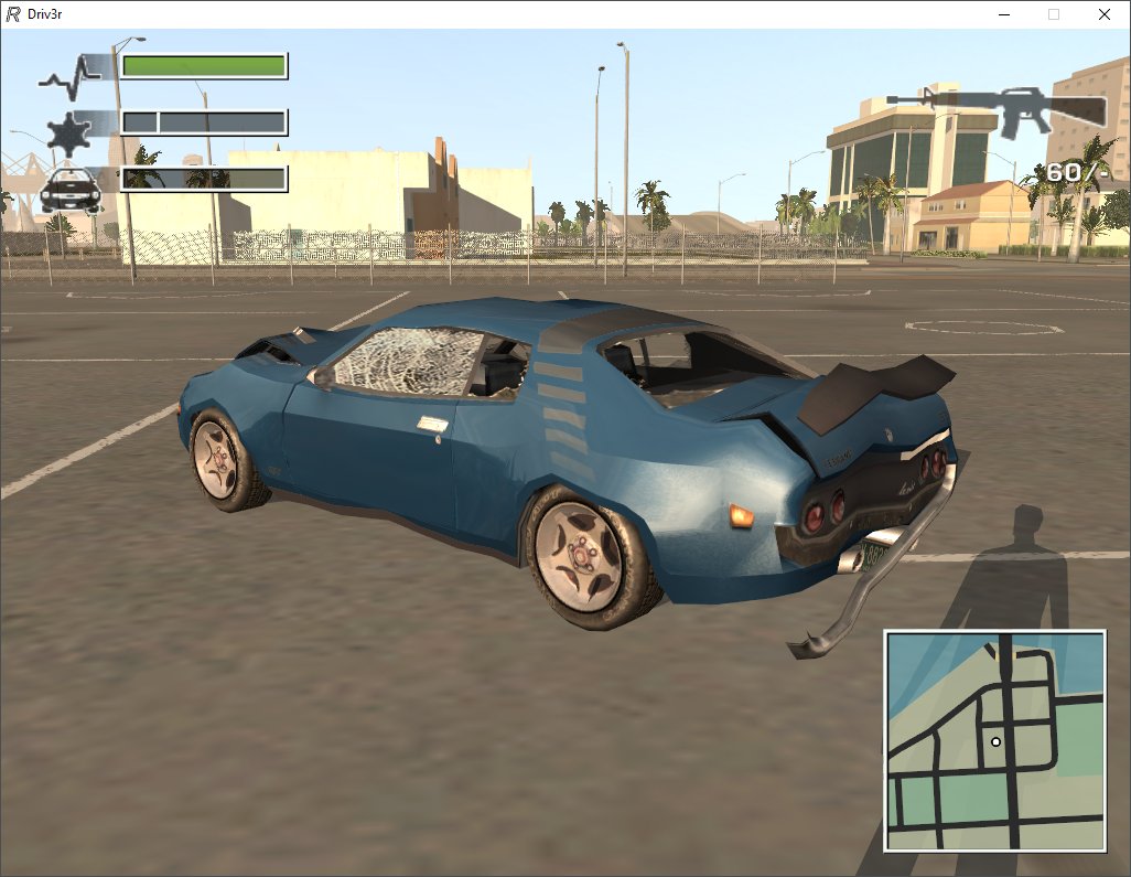 Fireboyd78's tweet photo. After 4 years of thinking it wasn't possible, I finally did it. A vehicle from Driver: Parallel Lines "recompiled" to work in Driv3r! Took a bit of hand-tweaking here and there, but just look at it!! :D #Driver #Antilli #ReverseEngineering #GameDevs https://t.co/cB5HmL5LcK
