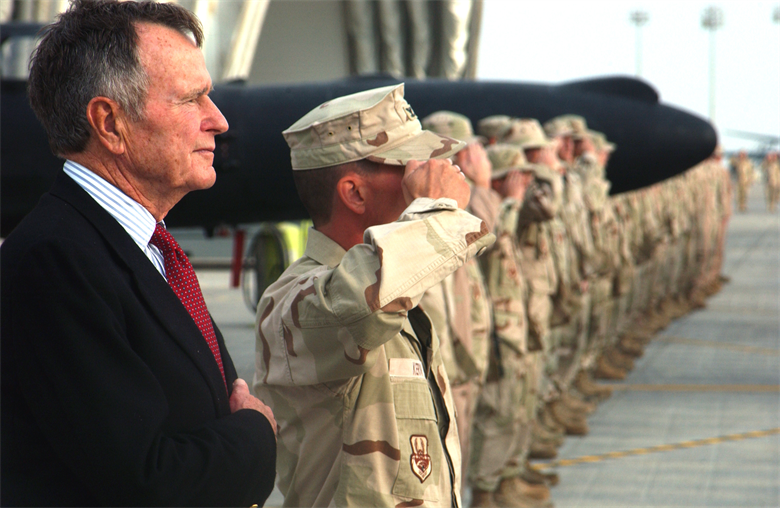 usairforce's tweet photo. We join the nation and the Bush family in mourning the loss of our 41st #POTUS, George H.W. Bush. Godspeed, Mr. President. https://t.co/rCVBosAava