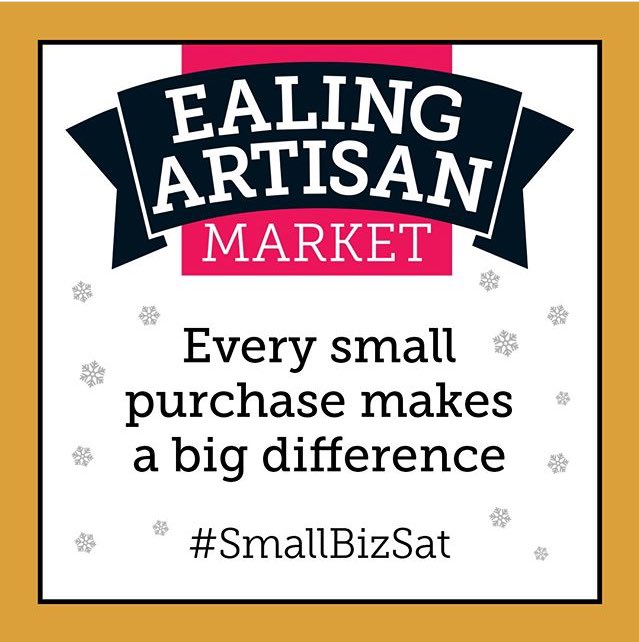Come and see us in <a href="/Dickens_Yard/">Dickens Yard</a> today! Open until 4pm and supporting @SmallBizSatUK in #ealing with lots of Christmas present options 🎁 mulled wine 🍷 street food 🥘 kids craft 🖍