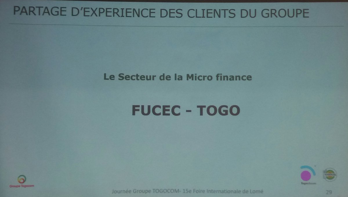 YasTogo's tweet photo. Partage d'expérience des clients du groupe TOGOCOM par rapport à la contribution des solutions dans l'amélioration de leurs chaînes de valeurs. Au rang des clients: #Fucec #GTAC2A-vie #CIC #UL..
#FTTH #4GTogocel 
#GroupeTogocom #CETEF2018 #Fil15 @togocel_tg #TMoney @TOGOTELECOM1 https://t.co/gOM4mKnXFX