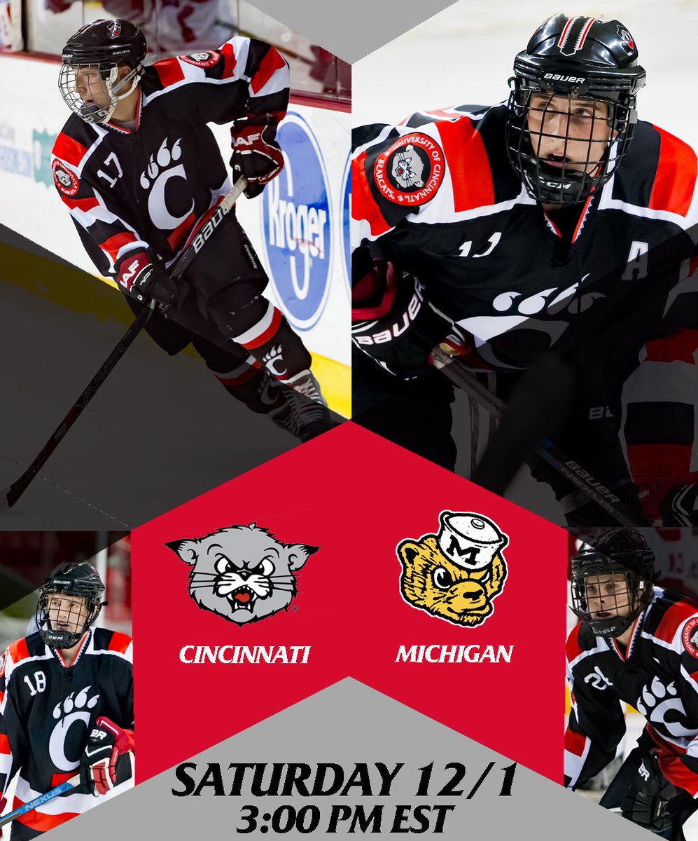 Uc Bearcat Club Hockey On Twitter Therematch At Umd2hockey Is Coming Up Sat Dec 1st Ann Arbor Michigan Plymouth Cultural Center 3 00 Pm Est Bearcat Hockey