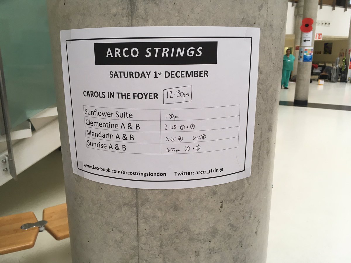 ehheighway's tweet photo. Happy to be back @_bhrhospitals with @arco_strings today. Here’s our PM schedule if you want to find us: https://t.co/PJFcf1XWXD