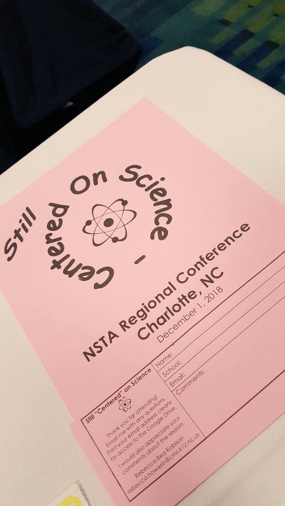 D_Kingsberry's tweet photo. And the learning continues....Two session before 9am 😁 #NSTA18 #DJVAcademyOfTechnology #STEM https://t.co/Mvq66I8OLf