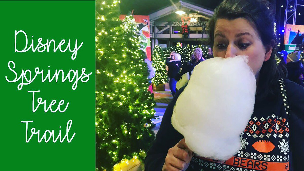 laceyeverafter's tweet photo. Check out the Disney Spring Tree Trail with us! 🎄

(And also let me tell you about this crazy cotton candy) 

https://t.co/ODGonwaOIn https://t.co/PHlK0e1br3