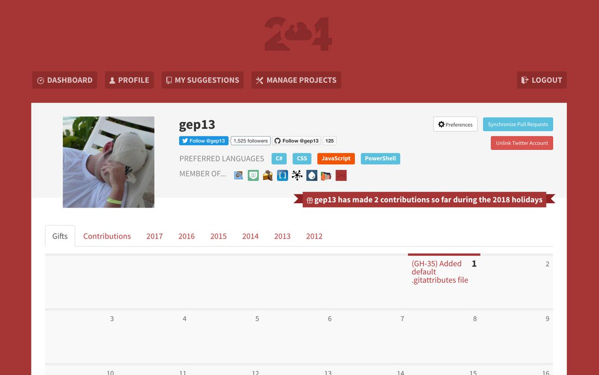 gep13's tweet photo. While the youngest child sleeps, PR's can be made. Have you started your calendar of contributions for @24PullRequests? #OSS #Software @github #24PullRequests https://t.co/b0dLwtUN72