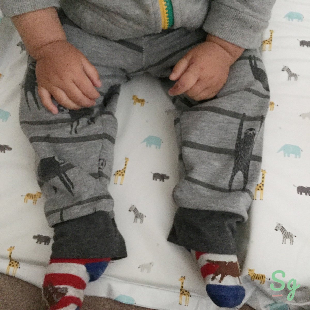 Sewganic's tweet photo. Not been great at taking pictures of my projects recently. Action shot of trousers for the youngest. Brushed inside for a bit of warmth too. #sewganic #handemade https://t.co/38KP9Xquqj