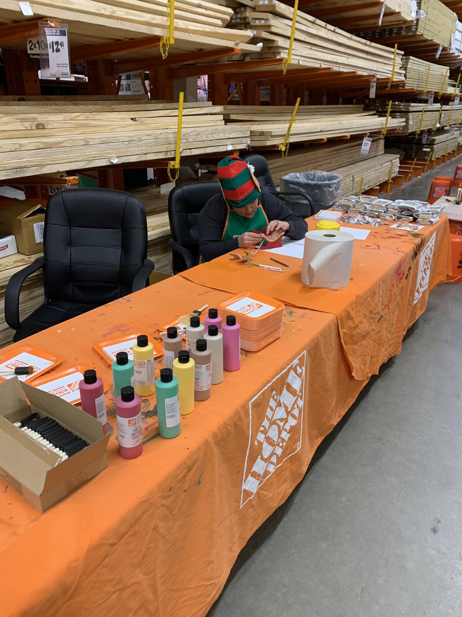 Bring your kids to the workshop today @ Home Depot and build a Santa sleigh! <a href="/HomedepotMish/">Mishawaka Home Depot</a>