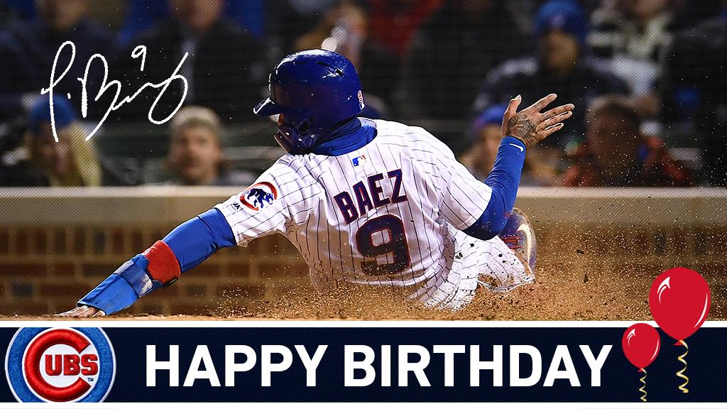 Chicago Cubs on Twitter "Happy 26th birthday to javy23baez!…