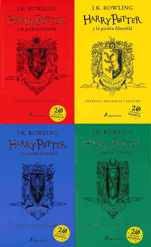 Planificado Sur oeste paquete Casa del Libro on Twitter: "¿De qué casa de Hogwarts eres? Para celebrar el  20º aniversario de la publicación en castellano de 'Harry Potter y la  piedra filosofal', hoy salen a la