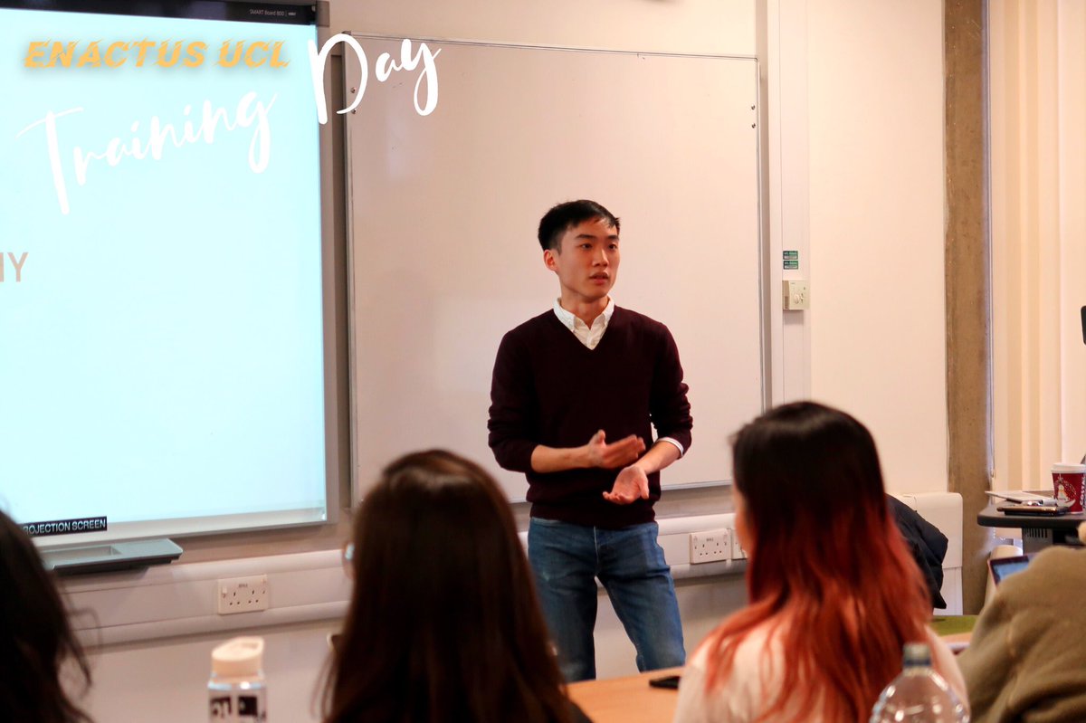 EnactusUCL's tweet photo. #EnactusUCL #TrainingDay!!
Session 2: 
Making an Impact -by Calum Moore👏
Business Model Canvas -by Jamie Mui👏 https://t.co/pTyxL5gn83